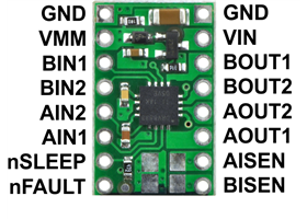 DRV8833 Dual Motor Driver Carrier (1.2A and low voltage)