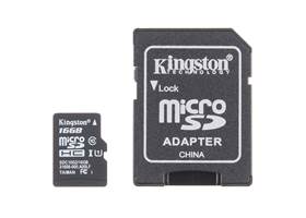 MicroSD Card with Adapter - 16GB (Class 10) (2)