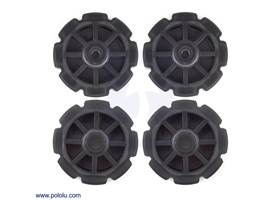 8-tooth plastic sprocket set: two Futaba servo hubs, two idler hubs with 1/4" holes