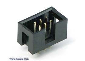 Shrouded Box Header: 2x3-Pin, 0.100" (2.54 mm) Male