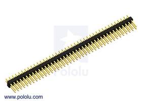 Pololu - 0.100" (2.54 mm) Breakaway Male Header: 2x40-Pin, Straight