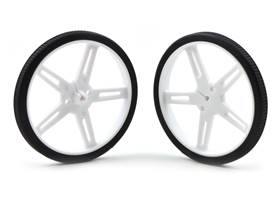 Pololu wheel 70x8mm pair – white