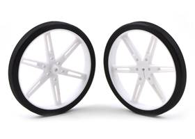 Pololu wheel 80x10mm pair – white