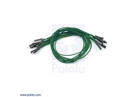 Premium jumper wire 10-pack M-F 12" green
