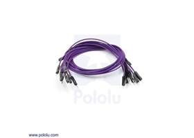 Premium jumper wire 10-pack M-M 12" purple