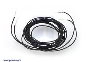 Wires with pre-crimped terminals 2-pack M-M 60" black