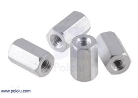 Aluminum standoff: 5/16" length, 2-56 thread, F-F (4-pack)