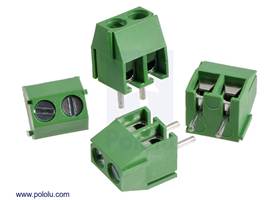 Screw terminal blocks: 2-pin, 3.5 mm pitch, side entry