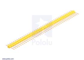 0.100" (2.54 mm) Breakaway Male Header: 1x40-Pin, Straight, Yellow