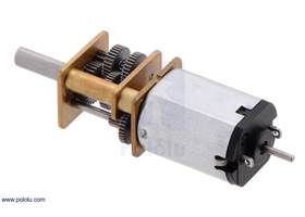 1000:1 micro metal gearmotor with extended motor shaft
