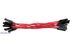 Premium jumper wire 10-pack F-F 3" red