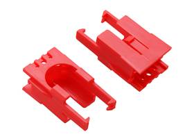 Romi Chassis Motor Clip Pair &#8211; Red.