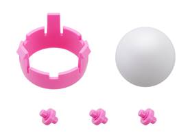 Romi Chassis Ball Caster Kit &#8211; Pink.