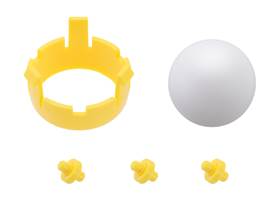 Romi Chassis Ball Caster Kit &#8211; Yellow.