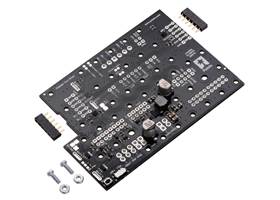 Motor Driver and Power Distribution Board for Romi Chassis with included hardware.