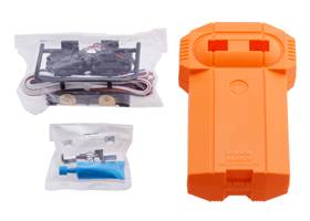 Parts included with the Tamiya 70102 2-Channel Remote Control Box.