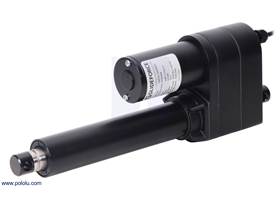 Glideforce LACT6-1000BPL Industrial-Duty Linear Actuator with Ball Screw Drive and Feedback: 450kgf, 6&quot; Stroke, 0.66&quot;/s, 12V.