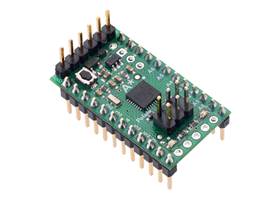 A-Star 328PB Micro with included header pins soldered for breadboard use. (1)