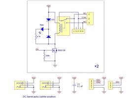 Pololu basic 2-channel SPDT relay carrier schematic diagram