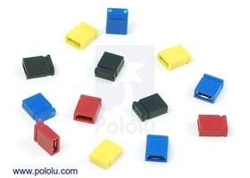 0.100" (2.54 mm) shorting blocks in assorted colors