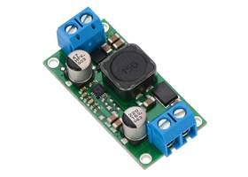 Pololu fixed step-up/step-down voltage regulator S18V20Fx, assembled with included terminal blocks.