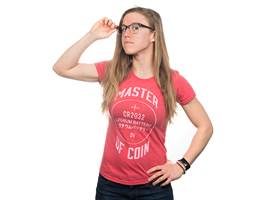 Master of Coin Women's Shirt - Large (Red)