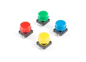 Multicolored Tactile Buttons - 4-Pack