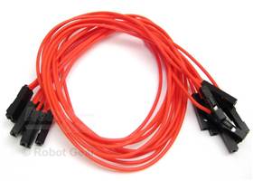 10 pack of red jumper wires F-F