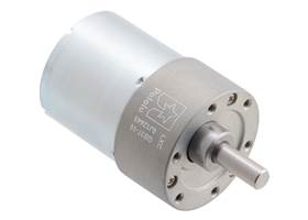 10:1 Metal Gearmotor 37Dx50L mm (Helical Pinion).