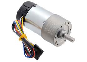 19:1 Metal Gearmotor 37Dx68L mm with 64 CPR Encoder (Helical Pinion).