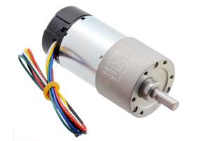 131:1 Metal Gearmotor 37Dx73L mm with 64 CPR Encoder (Helical Pinion).
