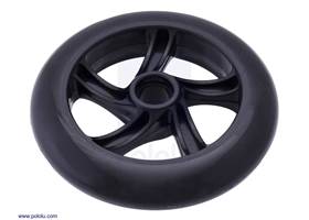 Scooter/skate wheel 144x29mm – black
