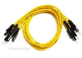 10 pack of yellow jumper wires M-M 