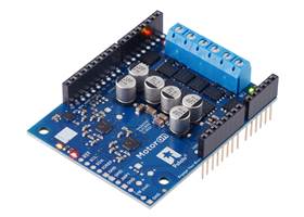 Motoron M2S18v20 Dual High-Power Motor Controller Shield for Arduino (Connectors Soldered).