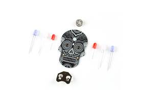 Day of the Geek - Soldering Badge Kit (Black with White Silk Screen)