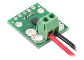 ACS71240 Current Sensor Carrier with a 3.5mm-pitch terminal block for the current path.