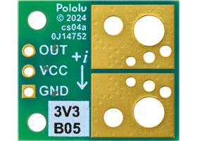 ACS72981LLRATR-050B3 Current Sensor Compact Carrier -50A to +50A, 3.3V, bottom view.