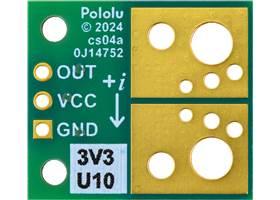 ACS72981LLRATR-100U3 Current Sensor Compact Carrier 0A to 100A, 3.3V, bottom view.