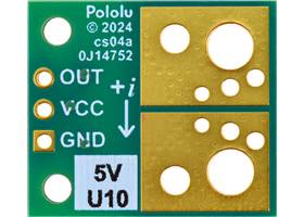 ACS72981LLRATR-100U3 Current Sensor Compact Carrier 0A to 100A, 5V, bottom view.