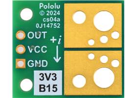 ACS72981KLRATR-150B3 Current Sensor Compact Carrier -150A to +150A, 3.3V, bottom view.