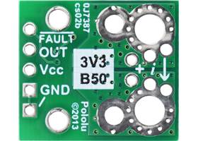 ACS71240KEXBLT-050B3 Current Sensor Carrier -50A to +50A, 3.3V, bottom view.