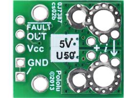 ACS71240KEXBLT-050U5 Current Sensor Carrier 0A to 50A, 5V, bottom view.