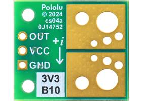 ACS72981LLRATR-100B3 Current Sensor Compact Carrier -100A to +100A, 3.3V, bottom view.