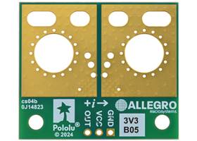 ACS72981LLRATR-050B3 Current Sensor Large Carrier -50A to +50A, 3.3V, bottom view.