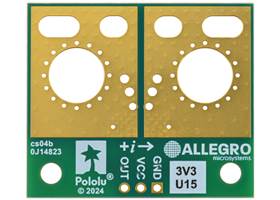 ACS72981KLRATR-150U3 Current Sensor Large Carrier 0A to 150A, 3.3V, bottom view.