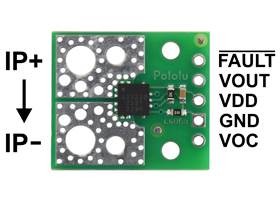 ACS37220 Current Sensor Compact Carrier pinout.