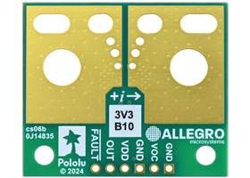 ACS37220LEZATR-100B3 Current Sensor Large Carrier -100A to +100A, 3.3V, bottom view.