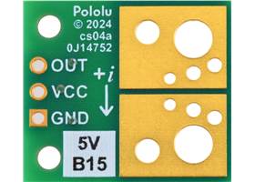 ACS72981KLRATR-150B5 Current Sensor Compact Carrier -150A to +150A, 5V, bottom view.