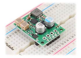 Fine-Adjust Step-Down Voltage Regulator D30V33MAx, assembled on a breadboard (D30V33MASCMA version pictured).