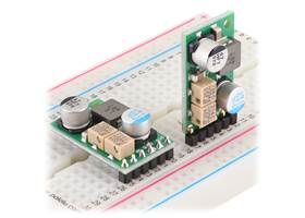 Fine-Adjust Step-Down Voltage Regulator D30V30MASCMA, assembled on a breadboard.